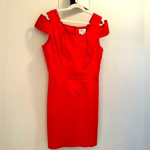 Milly red sheath dress size 0